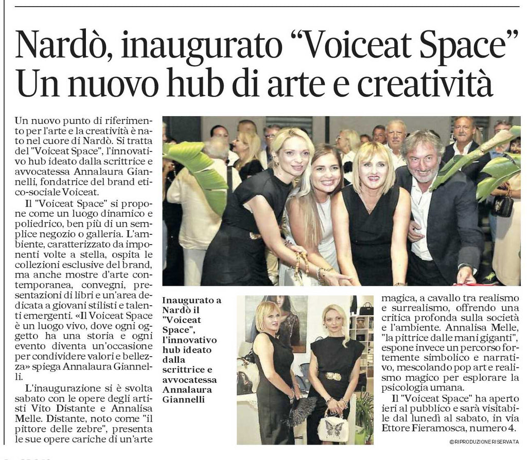 Inaugurato Voiceat Space a Nardò - Quotidiano 15 Settembre
