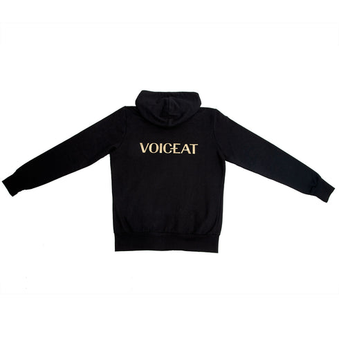 voiceat felpa cappuccio nero