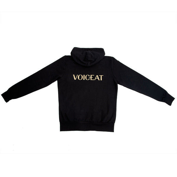 voiceat felpa cappuccio nero