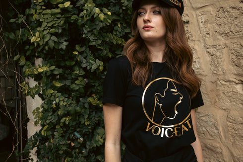 T-shirt logo Voiceat black - Voiceat