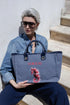 Seahorse Tote Bag denim - Voiceat