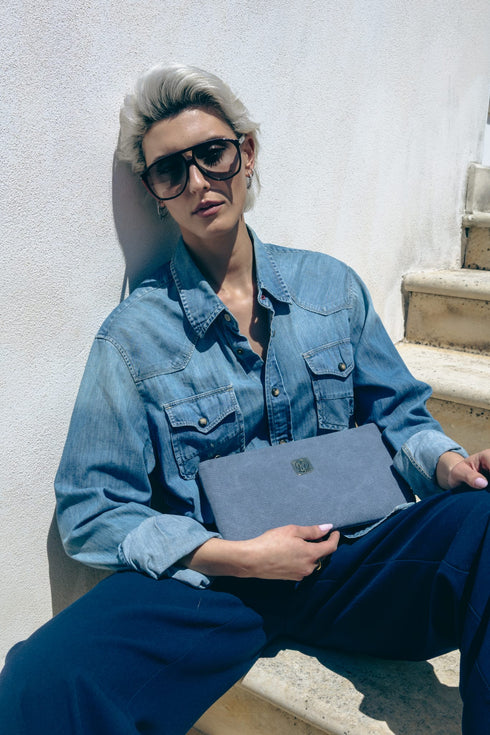 Pochette passepartout in denim - Voiceat