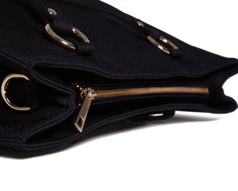 Panther tote bag nero dettaglio